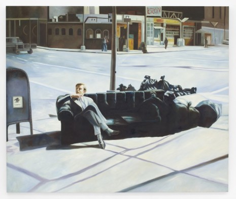 Jonathan Monk, The D.E.A.R. painter seated on the C.O.R.N.E.R., 2011, Meyer Riegger