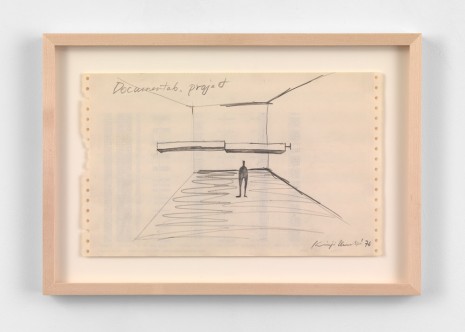 Keiji Uematsu, Documenta 6 project drawing, 1976, Simon Lee Gallery