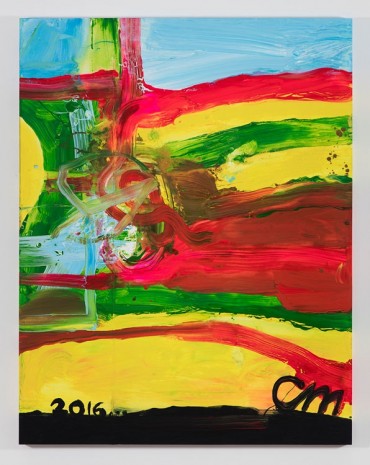 Chris Martin, Catskill Painting 1, 2016, David Kordansky Gallery