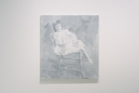 Yan Pei-Ming, Grey Young Frida Kahlo sitting on a chair, 2016 , MASSIMODECARLO
