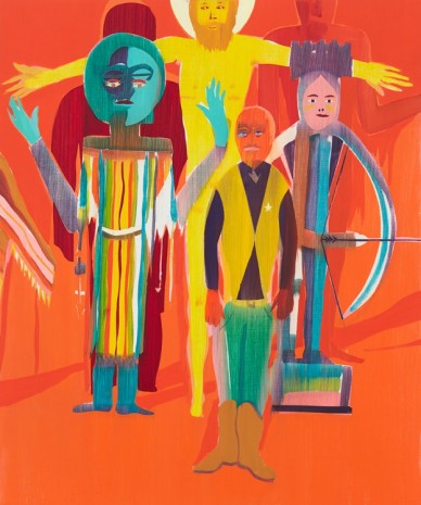Jules de Balincourt, Jesus, the Indian, the Sheriff, and the Alien, 2016, Victoria Miro