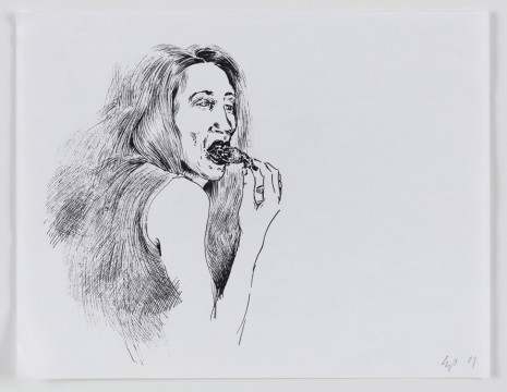 Seth Price, Vaccum Sketch: Jumbo Shrimp, 2009, Galerie Chantal Crousel