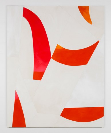 Sarah Crowner, Sliced Red, 2016 , Simon Lee Gallery