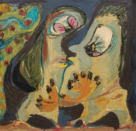 Asger Jorn, Couple amoureux interplanétaire (Interplanetary loving couple), 1954 , Petzel Gallery