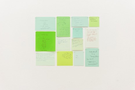 Joseph Grigely, Thirteen Green Conversations, 2004, Gandy gallery
