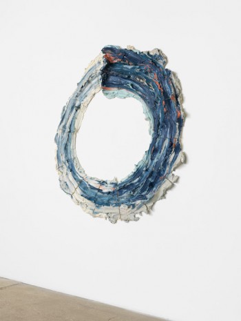 Brie Ruais, Brie Ruais Blue Perimeter (Push your body weight in clay in a clockwise circle until the end becomes the beginning), 2016, Maccarone