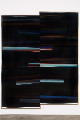Walead Beshty, RA4 Contact Print [Black Curl (CMY/Six Magnet/Six Magnet: Los Angeles, California, February 19, 2016, Kodak Professional Ultra Endura N, Em. No. 107-016, 03516), Kreonite KM IV 5225 RA4 Color Processor, Ser. No. 00092174], 2016, Galerie Eva Presenhuber