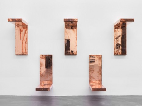 Walead Beshty, Copper Surrogate (60” x 120” 48 ounce C11000 Copper Alloy, 90° Bend, 120” Bisection/10 Sections: June 1-8, 2016, Zürich, Switzerland), 2016, Galerie Eva Presenhuber