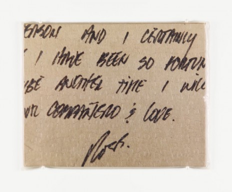 Felix Gonzalez-Torres, Untitled (Last Letter) , 1991, Hauser & Wirth