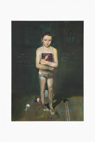 Matthieu Ronsse, Self as young swimmer, 2016, Almine Rech