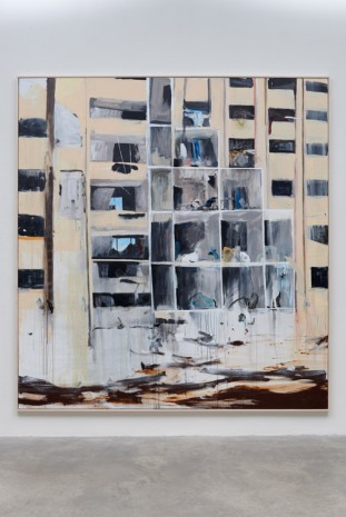 Brian Maguire, Apartments Aleppo, 2016, Kerlin Gallery