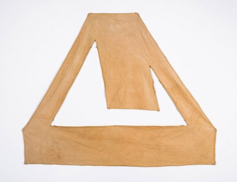 Richard Tuttle, Red Brown Canvas, 1967 , Luhring Augustine