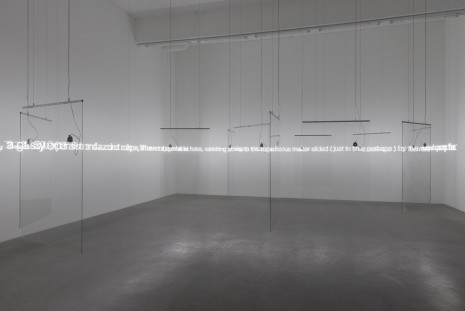 Cerith Wyn Evans, ‘E=L=A=P=S=E‘ in Glass with sound, 2016, Galerie Neu