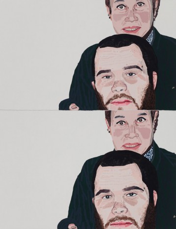 Jonas Wood, Robin and I (Double Portrait), 2016 , Anton Kern Gallery