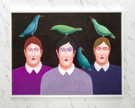 Nicolas Party, Four Green Birds, 2016 , The Modern Institute