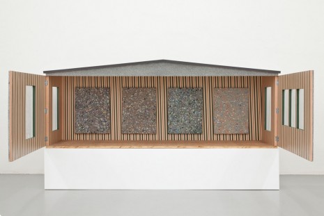 Fredrik Værslev, Untitled (Grey granite) (detail), 2016, Giò Marconi