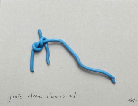 Marcel Miracle, Girafe bleue s'abreuvant, 2007, aliceday
