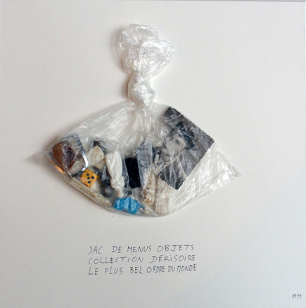 Marcel Miracle, Sac de menus objets, 2011, aliceday