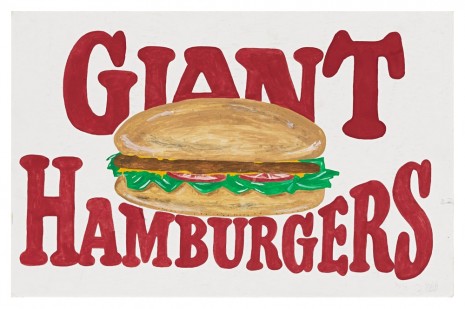 Mark Grotjahn, Untitled (Giant Hamburgers), 1993, Blum & Poe