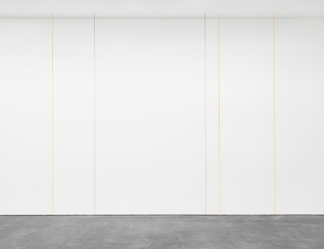 Fred Sandback, Untitled (Four-part Vertical Construction in Two Colors), 1987, David Zwirner