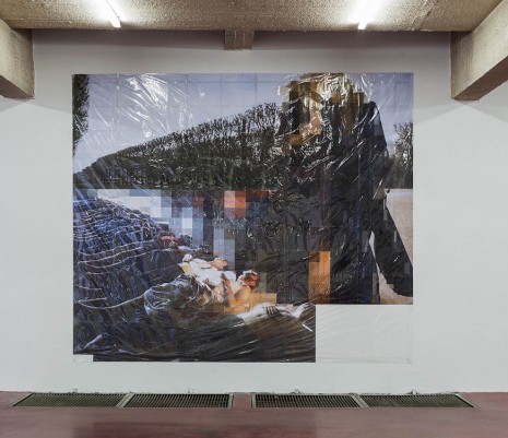 Thomas Hirschhorn, Pixel-Collage nº32, 2016, Dvir Gallery