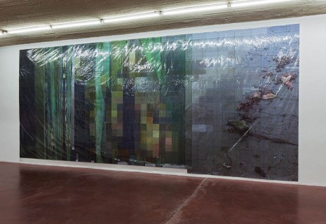 Thomas Hirschhorn, Pixel-Collage nº38, 2016, Dvir Gallery
