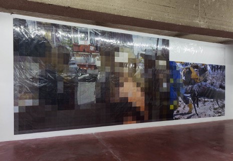 Thomas Hirschhorn, Pixel-Collage nº43, 2016, Dvir Gallery