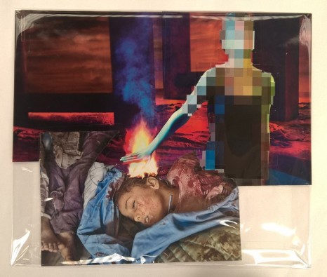 Thomas Hirschhorn, Pixel-Collage nº49, 2016, Dvir Gallery