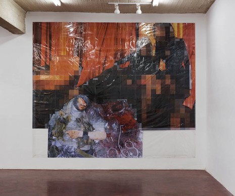 Thomas Hirschhorn, Pixel-Collage nº29, 2016, Dvir Gallery