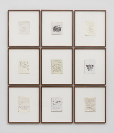 David Wilson, Artist selected suite of 9 drawings, 2016 , Marc Foxx (closed)