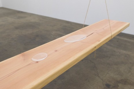 Davide Balula, Evaporating Water (Floating Puddle Swing) (detail), 2016, Ghebaly Gallery