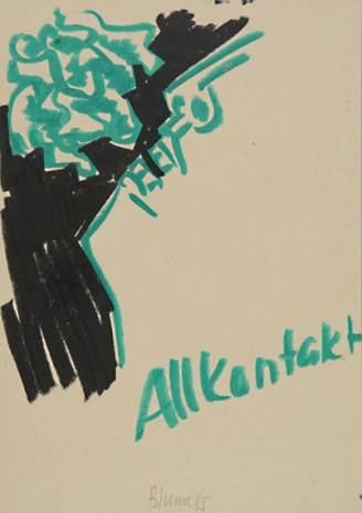 Bernhard Blume, Allkontakt, 1985, Galerie Krinzinger
