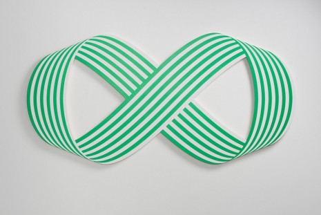 Philippe Decrauzat, Loop green iridescent, 2016, Mehdi Chouakri