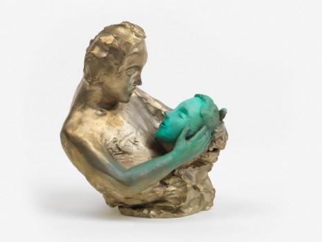 Urs Fischer, Figure Holding a Green Head, 2016, MASSIMODECARLO