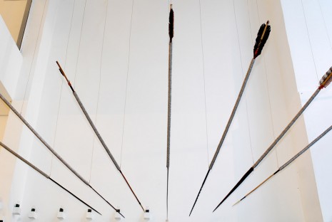 Lourival Cuquinha, Ordem e Progresso - instalation with 7 arrows, 2015 , Baró Galeria