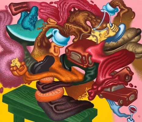 Peter Saul, Abstract Expressionist Still Life, 2016, Michael Werner