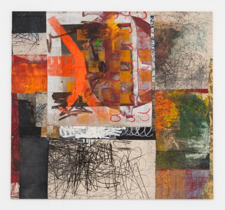 Oscar Murillo, pig, ramon, grid, a a a…, 2014-2016, David Zwirner