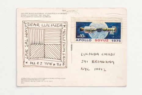 Lucinda Childs, Sol LeWitt, Postcard from Sol LeWitt, , Galerie Thaddaeus Ropac