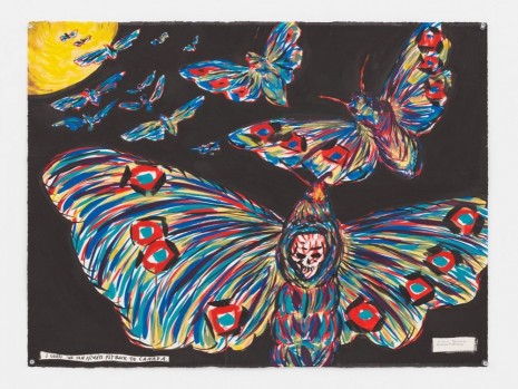 Marcel Dzama and Raymond Pettibon, I guess we can always fly back to Canada, 2016, David Zwirner