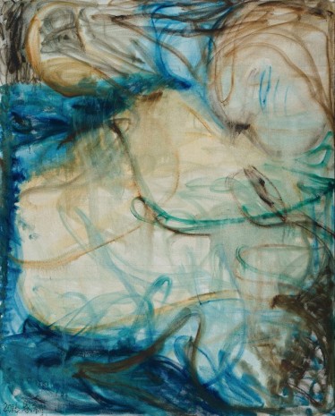 Zhang Enli, Blue Brushwork, 2016, Hauser & Wirth