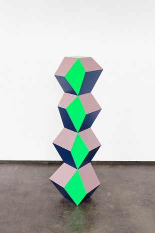 Angela Bulloch, Green, Blue and Beige Stack, 2016, Simon Lee Gallery