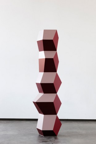 Angela Bulloch, Five Form Stack: Red, Wine & Beige, 2016 , Simon Lee Gallery