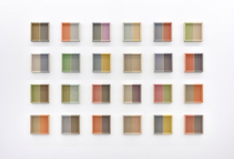 Brian Wills, Untitled (Multi-colored hovering thread), 2016, Praz-Delavallade