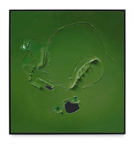 Paul Sietsema, Green painting, 2016, Matthew Marks Gallery