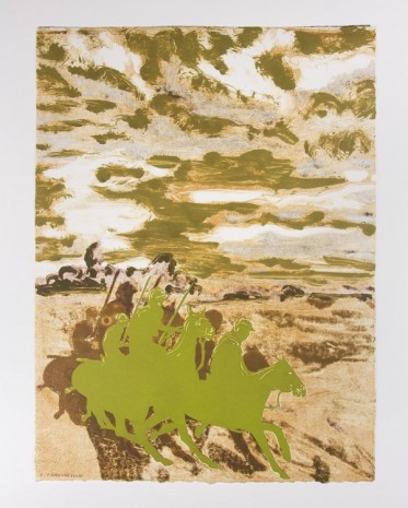 Claire Tabouret, Battleground (The Green Knights), 2016, Bugada & Cargnel
