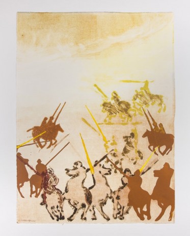 Claire Tabouret, Battleground (The Yellow Spears), 2016, Bugada & Cargnel