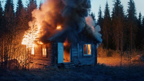 Ragnar Kjartansson, Scenes From Western Culture, Burning House, 2015 , Luhring Augustine