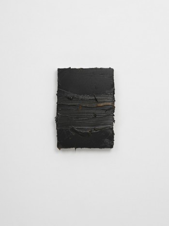 Jason Martin, Untitled (Ivory Black / Indian Yellow), 2016, Lisson Gallery