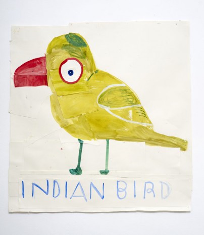 Rose Wylie, Indian Bird, 2013, David Zwirner