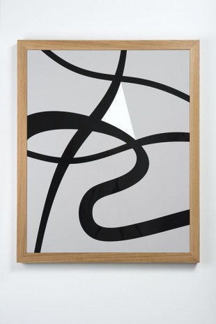 Gerwald Rockenschaub, Acrylic glass inlay, wooden frame, 2013 , Mehdi Chouakri